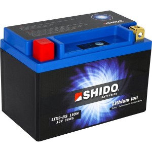 Shido LTX9-BS Lithium Ion accu voor Honda NTV 600