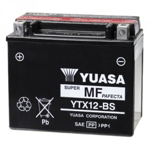 Yuasa YTX12-BS voor Yamaha TRX 850