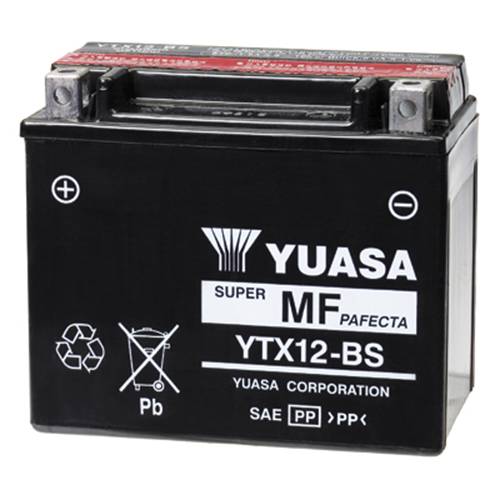 Yuasa YTX12-BS voor Aprilia Scarabeo 250