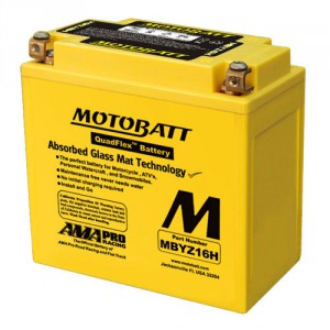 MotoBatt MBYZ16H voor Bmw R 1200 GS