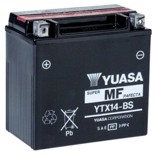 Yuasa YTX14-BS voor Honda VT 1100 Shadow